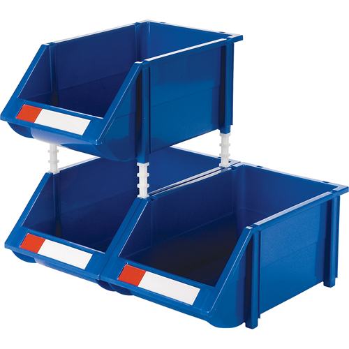 Stack & Hang Bin, 8-3/16" W x 6-3/16" H x 14" D, Blue Ottawa Fastener Supply