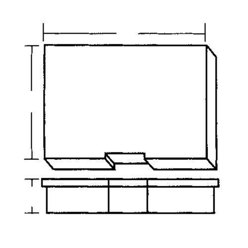 Compartment Case, Plastic, 15-1/2" W x 11-3/4" D x 2-1/2" H, Grey Ottawa Fastener Supply