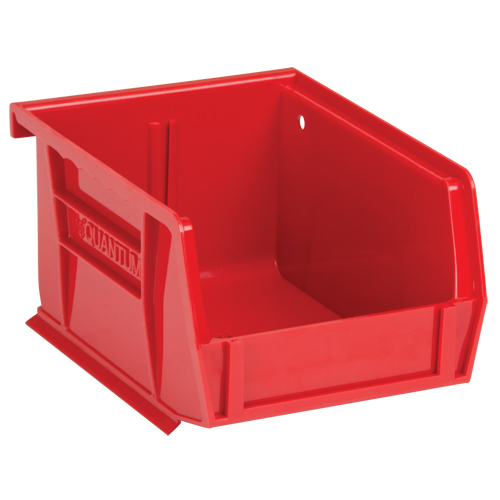 Ultra Stack & Hang Bin, 4-1/8" W x 3" H x 5-3/8" D, Red Ottawa Fastener Supply