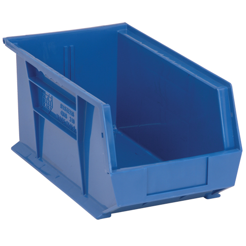 Ultra Stack & Hang Bin, 8-1/4" W x 7" H x 14-3/4" D, Blue Ottawa Fastener Supply