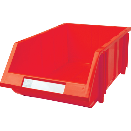 Stack & Hang Bin, 11-13/16" W x 7" H x 17-11/16" D, Red Ottawa Fastener Supply