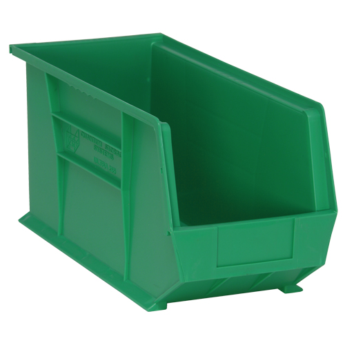 Ultra Stack & Hang Bin, 8-1/4" W x 9" H x 18" D, Green Ottawa Fastener Supply