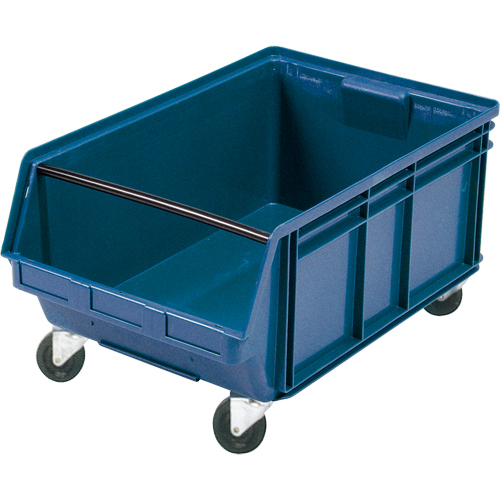 Mobile Giant Stacking Bin, 11-7/8" H x 18-3/8" W x 29" D, 150 lbs. Capacity, Blue Ottawa Fastener Supply