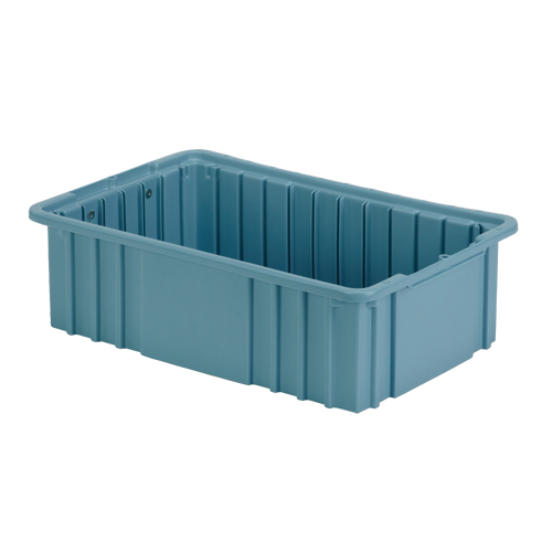 Contenant Divider Box, Poly&eacute;thyl&egrave;ne, 15,5" la x 9,9" p x 5" h, Bleu p&acirc;le Ottawa Fastener Supply
