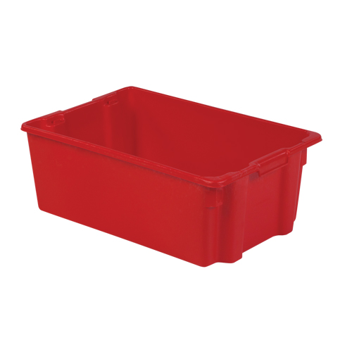 Contenants Stack-N-Nest Polylewton, 10,5" x 28,4" x 18,7", Rouge Ottawa Fastener Supply