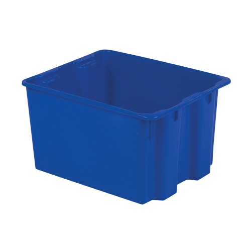 Contenants Stack-N-Nest Polylewton, 12" x 21" x 17", Bleu Ottawa Fastener Supply