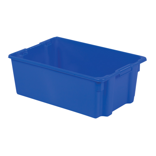 Polylewton Stack-N-Nest&reg; Containers, 10.5" x 28.4" x 18.7", Blue Ottawa Fastener Supply