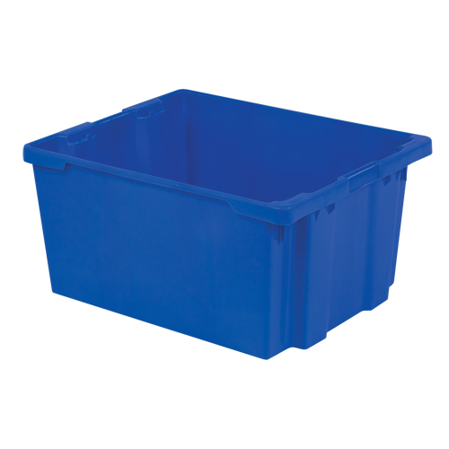 Polylewton Stack-N-Nest&reg; Containers, 15.1" x 30.1" x 24", Blue Ottawa Fastener Supply