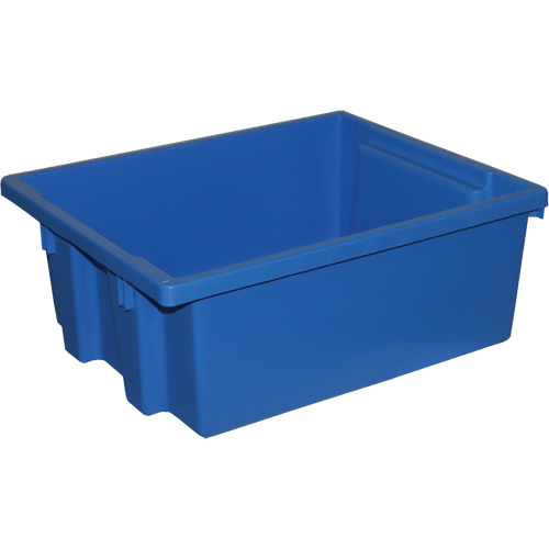 Stack-N-Nest&reg; Storage Bins, 6" x 15.25" x 12.25", Blue Ottawa Fastener Supply