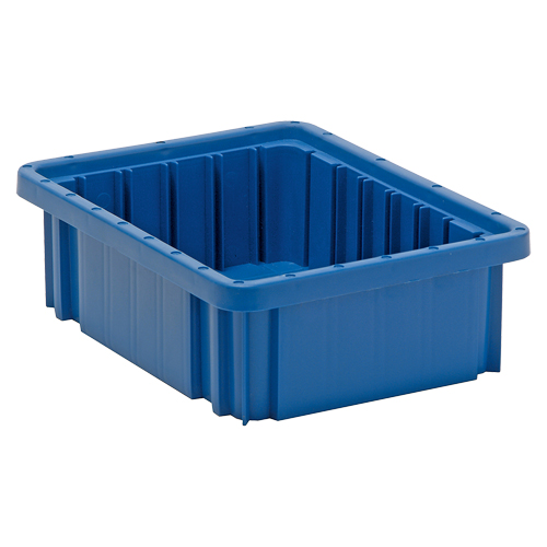 Contenants Divider Box, Plastique, 10,9" la x 8,3" p x 3,5" h, Bleu Ottawa Fastener Supply