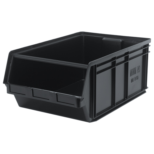 MAGNUM Bin, 11-7/8" H x 18-3/8" W x 29" D, 150 lbs. Capacity, Black Ottawa Fastener Supply