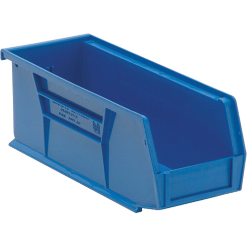 Ultra Stack & Hang Bin, 4-1/8" W x 4" H x 10-7/8" D, Blue Ottawa Fastener Supply