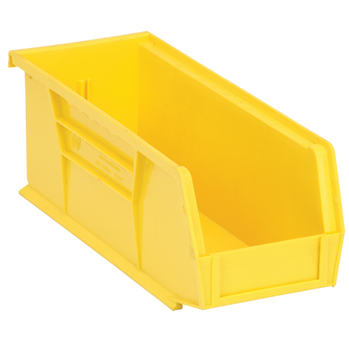 Ultra Stack & Hang Bin, 4-1/8" W x 4" H x 10-7/8" D, Yellow Ottawa Fastener Supply