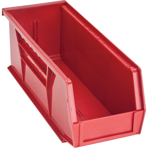 Ultra Stack & Hang Bin, 4-1/8" W x 4" H x 10-7/8" D, Red Ottawa Fastener Supply