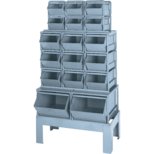 Pre-Engineered Bin Combination, 1000 lbs. Cap., 33-1/2" W x 19 1/2" D x 54-1/4" H, Blue Ottawa Fastener Supply