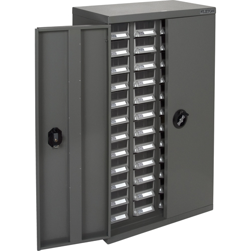 KPC-400 Parts Cabinet, Galvanized Steel, 48 Drawers, 22-3/5" x 10-4/5" x 36-9/10", Grey Ottawa Fastener Supply