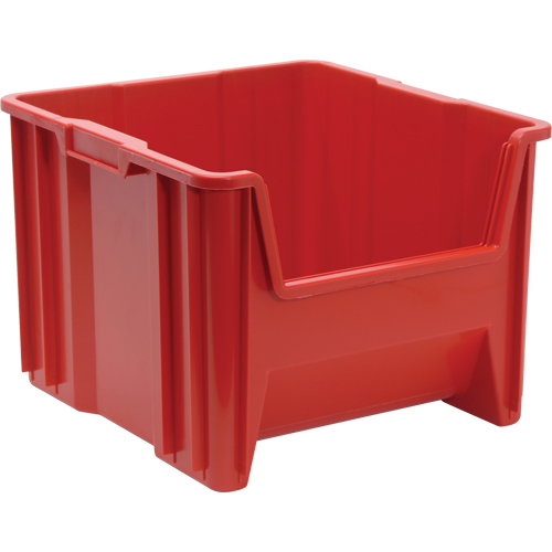 Giant Stacking Containers, 16.5" W x 17.5" D x 12.5" H, Red Ottawa Fastener Supply