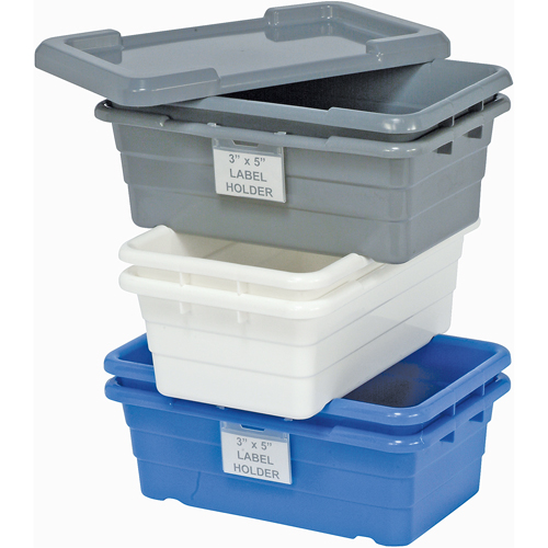 Cross Stack Bins, 11" W x 17.25" D x 12" H, Grey Ottawa Fastener Supply