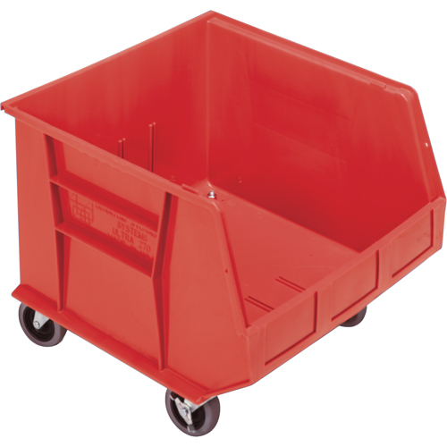 Bac mobile, 14" ha x 16-1/2" la x 18" p, Capacit&eacute; de 75 lb, Rouge Ottawa Fastener Supply