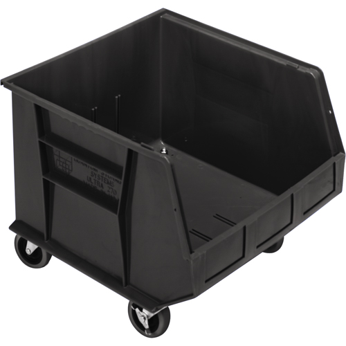 Bac mobile, 14" ha x 16-1/2" la x 18" p, Capacit&eacute; de 75 lb, Noir Ottawa Fastener Supply