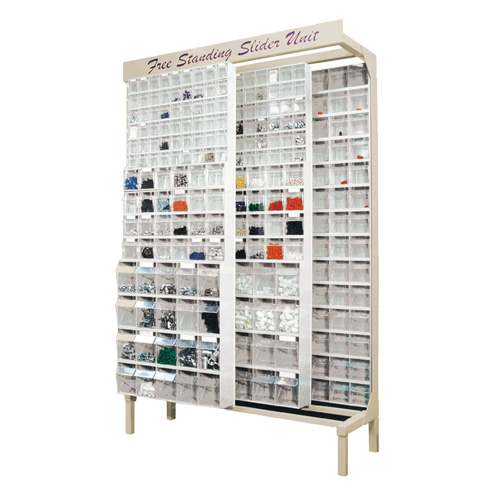 Free-Standing Tip-Out Bins Slider System, 48" W x 18" D x 77" H, 336 Drawers Ottawa Fastener Supply