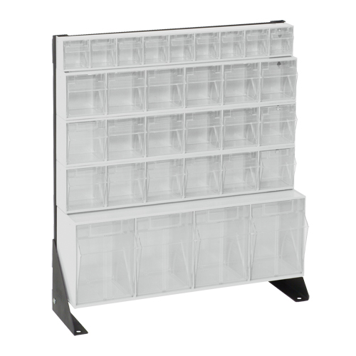 Tip-Out Bins Stand, 23-5/8" W x 8" D x 28" H, 31 Drawers Ottawa Fastener Supply