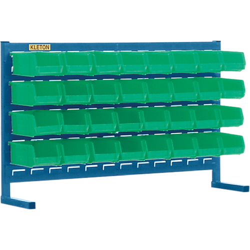 Louvered Rack with Bins, 32 Bins, 36" W x 8-1/4" D x 22" H Ottawa Fastener Supply