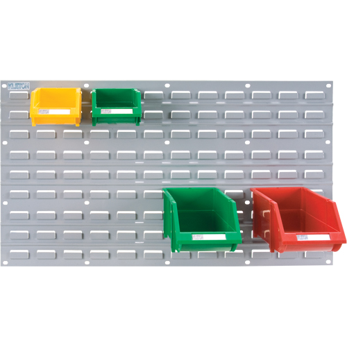 Metal Louvered Panel Bin Support Rack, 32 Bins, 36" W x 1/8" D x 19" H Ottawa Fastener Supply