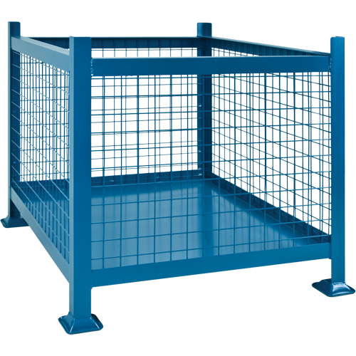 Bulk Stacking Containers, 40.5" W x 48.5" D x 30" H, 3000 lbs. Capacity Ottawa Fastener Supply