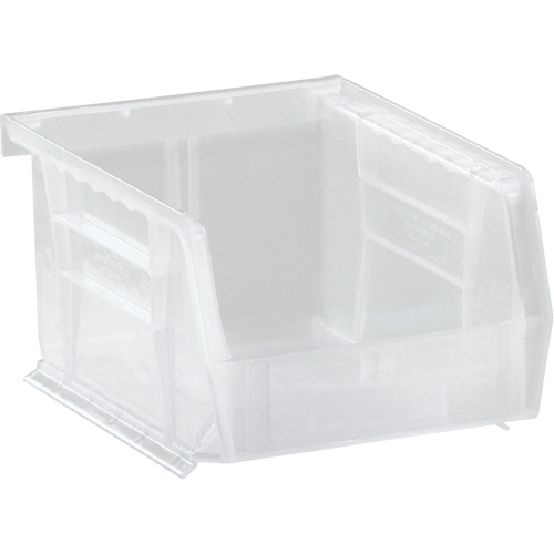 Clear-View Ultra Stack & Hang Bin, 4-1/8" W x 3" H x 5-3/8" D, Clear Ottawa Fastener Supply