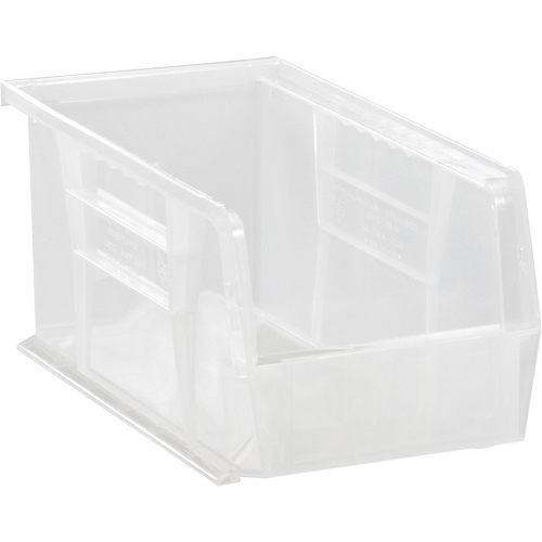 Clear-View Ultra Stack & Hang Bin, 5-1/2" W x 5" H x 10-7/8" D, Clear Ottawa Fastener Supply