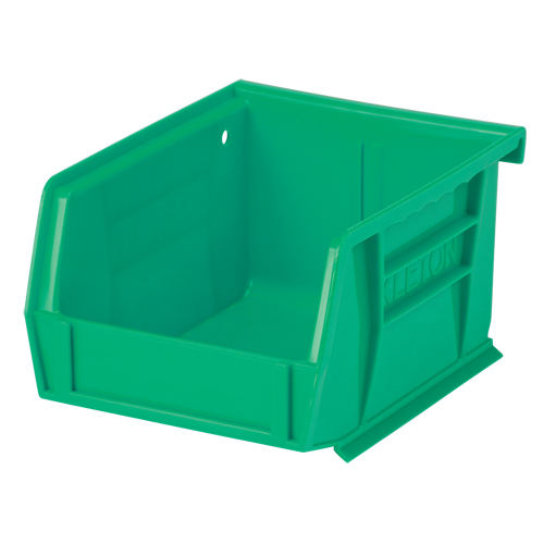 Stack & Hang Bin, 4-1/8" W x 3" H x 5-3/8" D, Green Ottawa Fastener Supply