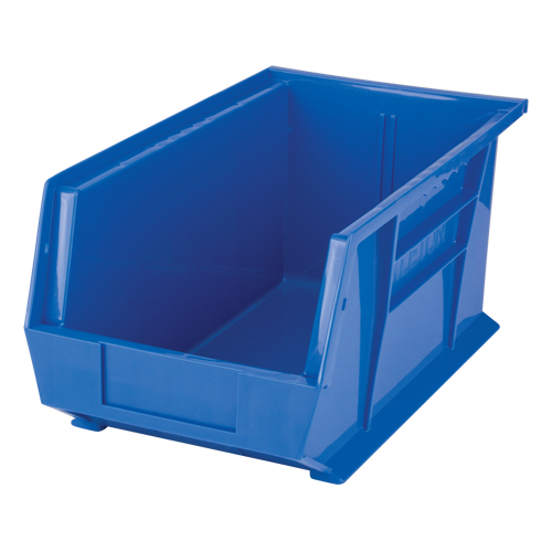 Stack & Hang Bin, 8-1/4" W x 7" H x 14-3/4" D, Blue Ottawa Fastener Supply