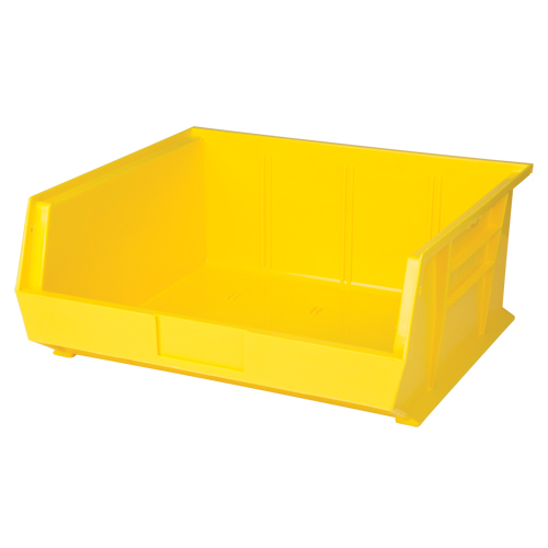 Stack & Hang Bin, 16-1/2" W x 7" H x 14-3/4" D, Yellow Ottawa Fastener Supply