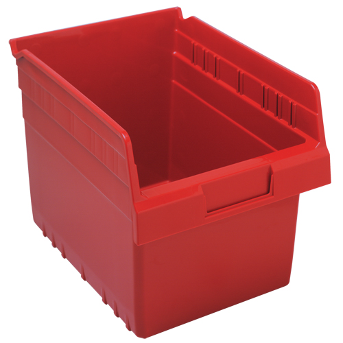 Bacs pour &eacute;tag&egrave;re Store-Max, 8-3/8" la x 8" H x 11-5/8" p, Rouge, Capacit&eacute; 44 lb Ottawa Fastener Supply