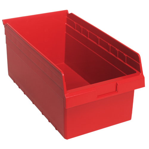Bacs pour &eacute;tag&egrave;re Store-Max, 11-1/8" la x 8" H x 17-7/8" p, Rouge, Capacit&eacute; 56 lb Ottawa Fastener Supply