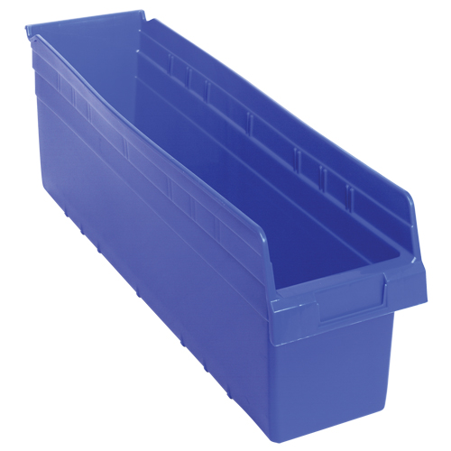 Bacs pour &eacute;tag&egrave;re Store-Max, 6-5/8" la x 8" H x 23-5/8" p, Bleu, Capacit&eacute; 68 lb Ottawa Fastener Supply
