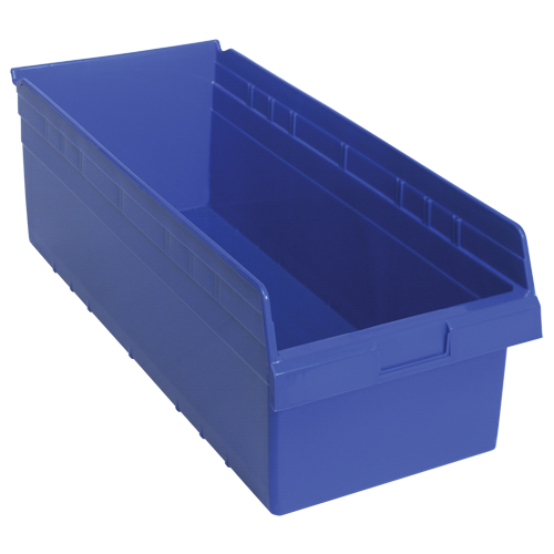 Bacs pour &eacute;tag&egrave;re Store-Max, 11-1/8" la x 8" H x 23-5/8" p, Bleu, Capacit&eacute; 68 lb Ottawa Fastener Supply