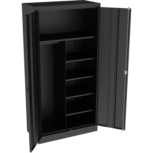 Armoire &agrave; combinaison, 36" la x 18" p x 72" h, Noir Ottawa Fastener Supply