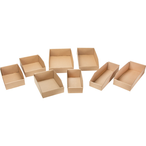 Deep Corrugated Parts Bins, 2-7/8" W x 17-1/4" D x 4-1/2" H, Beige Ottawa Fastener Supply
