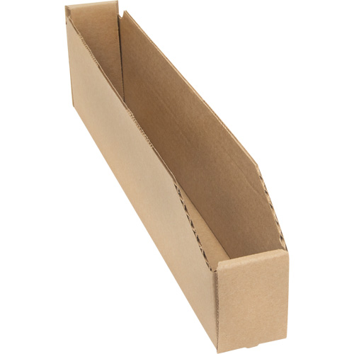 Deep Corrugated Parts Bins, 2-7/8" W x 17-1/4" D x 4-1/2" H, Beige Ottawa Fastener Supply