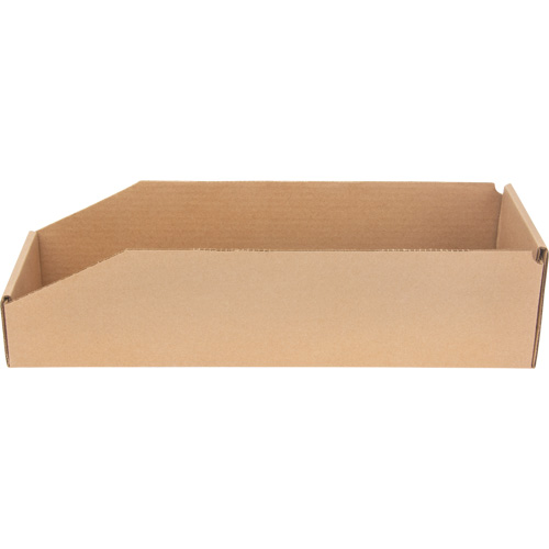 Deep Corrugated Parts Bins, 5-3/4" W x 17-1/4" D x 4-1/2" H, Beige Ottawa Fastener Supply