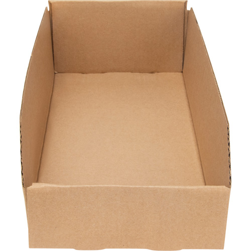 Deep Corrugated Parts Bins, 7-3/4" W x 17-1/4" D x 4-1/2" H, Beige Ottawa Fastener Supply