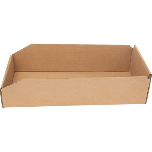 Deep Corrugated Parts Bins, 7-3/4" W x 17-1/4" D x 4-1/2" H, Beige Ottawa Fastener Supply