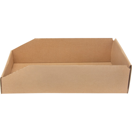 Deep Corrugated Parts Bins, 9-3/4" W x 17-1/4" D x 4-1/2" H, Beige Ottawa Fastener Supply