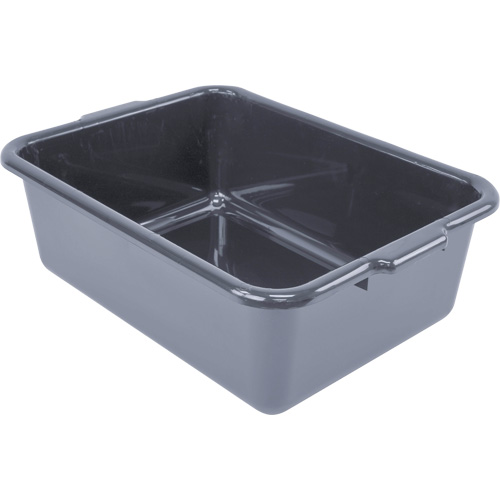 All-Purpose Flat-Bottom Storage Tub, 7" H x 15" D x 21" L, Plastic, Grey Ottawa Fastener Supply