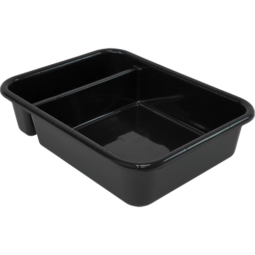 All-Purpose Compartmentalized Storage Tub, 7" H x 15" D x 20" L, Plastic, Black Ottawa Fastener Supply