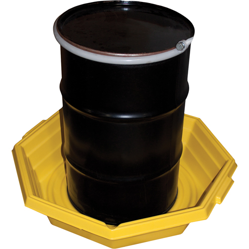 Drums-up Trays, 37.5" L x 37.5" W x 7.5" H, 20 US gal. Spill Capacity Ottawa Fastener Supply
