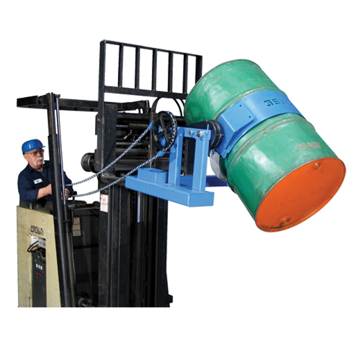 Fork Mounted Drum Lifter, 55 US gal. (45 Imperial Gal.) Drum Size, 1500 lbs./680 kg. Cap. Ottawa Fastener Supply