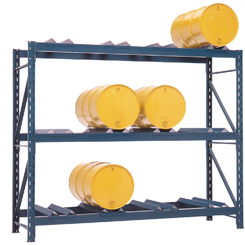 Drum Storage Racks, 12 Drums, 112" W x 36" D x 96" H Ottawa Fastener Supply